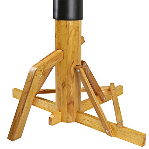 Flex Hq Adjustable Wing Chun Dummy Mook Yan Jong Ip Man Training Target Wood Base (Wood) #TOP4