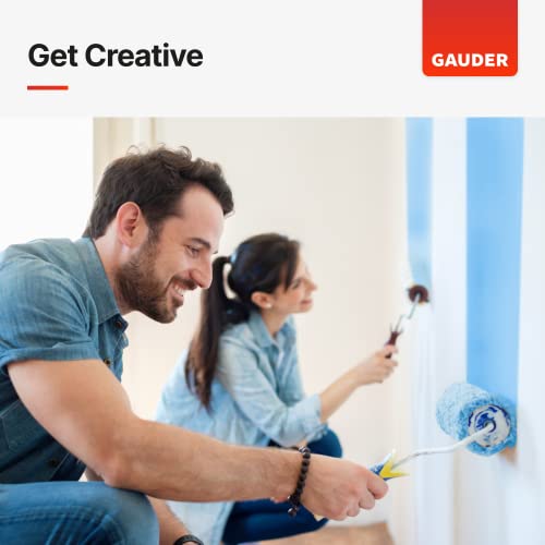 Gauder Painters Tape (1” X 55 Yards) | 3X Blue Masking Tape For Renovation Work, Diy & More | Painting Tape For Painting, Varnishing, Lacquering #TOP6