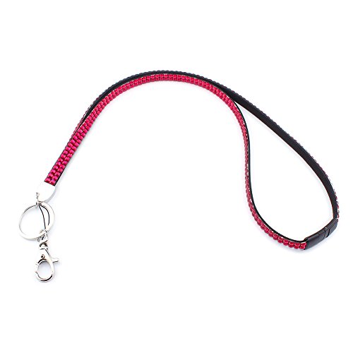 Soleebee 80cm Bling Strass Pelle collo Cordini