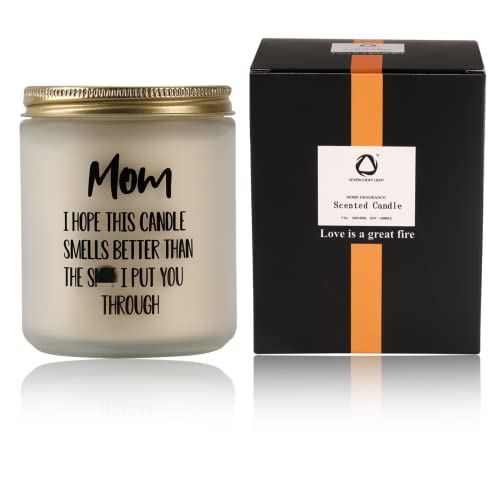 Mothers Day Gifts for Mom,Mom Birthday Gifts from Daughter/Son, Freesia Soy Scented Candles Womens Birthday Gifts,Relaxing Gifts for Women,10% Essential Oils