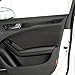 NVCNX Carbon Fiber Compatible with Audi A4 B8 2009-2016 / S4 2010-2016 2011 2012 2013 2014 2015 Car Door Panel Decal Cover Sticker Interior Trim Accessories Black