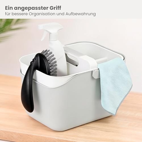 Vigar Multifunktionales Paket, Harte und robuste Borsten, Scheuerbürste mit ergonomischem Griff für Badezimmer, Dusche, Badewanne, Fliesen, Wand, 16 x 7 x 9 cm, Schwarz