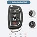Replacement Key Fob Case fit for Hyundai Sonata Santa Fe Flip Key Remote Control Key Fob Shell