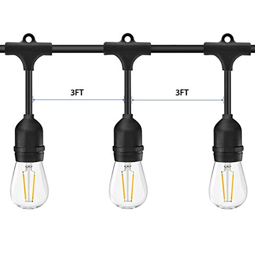 LED-Outdoor-String-Lights-Geecol-49Ft-Waterproof-IP65-Commercial-Grade-S14-Heavy-Duty-Festoon-String-Light-15-Hanging-Sockets-with-15-S14-2W-LED-Bulb-Warm-White-2700K-for-Party-Patio-Garden-Energy-Cla