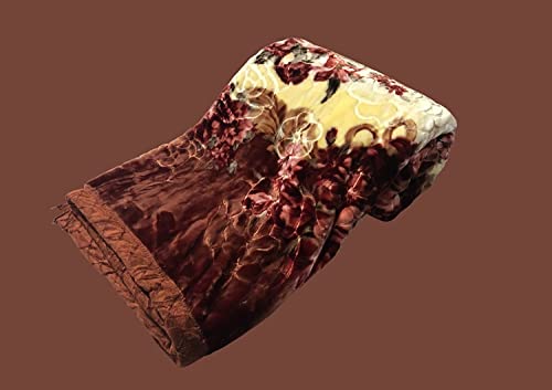 Image of Signature Microfiber Comfy Gold Super Soft 2 Ply King Size Double Bed Luxury Winter Blanket 5kg for Heavy Winter. (Sunset Horizon)
