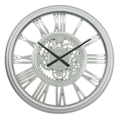Atmosphera - Horloge Ricky Argent d40cm