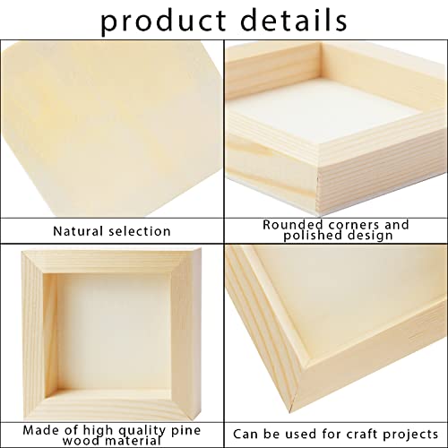 Fswcck 10 Pcs 5X5 Wood Panel Boards, Unfinished Wood Canvas Wooden For Crafts, Painting Canvas, Diy Art Projects, Pouring, Arts Use With Oils, Acrylics #TOP2