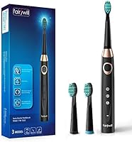 Elektrische Zahnbürste Fairywill für Erwachsene und Kinder，4 Dupont Bürstenköpfe 4 Stunden wiederaufladbar Mindestens 30...
