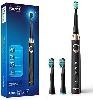 Sonic Electric Toothbrush Rechargeable for Adults and Teens, ADA Accepted, 3 Brush Heads