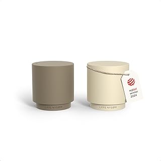 LARS NYSØM Mini Salt and Pepper Shakers Set | Stainless Steel Salt and P...
