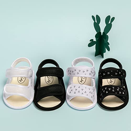 Sawimlgy Baby Girls Boys Sandals Summer Canvas 2 Strap Hook Loop Shoe Soft Sole Mesh Infant Toddler First Walkers Beach Shoes #TOP4