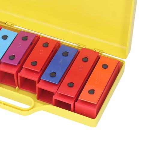 Sino ressonador colorido musical: instrumento de martelo de 8 notas com estojo - excelente para jard