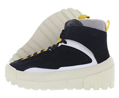 Onitsuka Tiger Chunky Runner MT Unisex Shoes Size 9.5, Color: Black/Vibrant Yellow