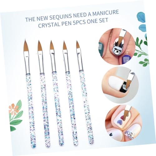 HONMEET 10 Unidades/2 Conjuntos De Pincéis Para Arte Em Unhas Pincel De Acrílico Para Unhas Kit De G