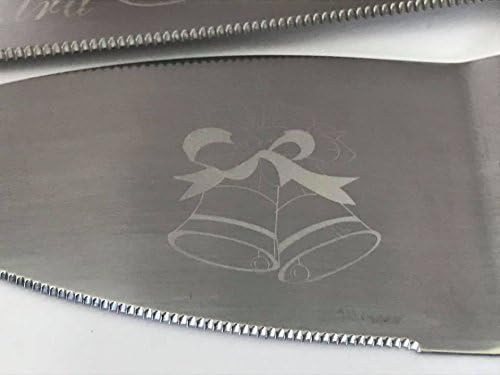 Miniatura 5 de Boda Nuestra boda pastel cuchillo y servidor Set Acrílico Mango Cuchillo