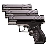 Umarex XBG Air Pistol .177 Caliber | CO2 Powered | 410 FPS | 19-Shot Magazine | Pack of 3