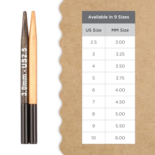 Image of Knitter's Pride Day & Nite Mini Interchangeable Circular Needles 2 inch inch (5cm) - US Size 2.5 (3mm)