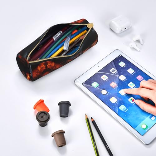 DRTGEDS Sac de rouleau de crayon d'impression de style dragon magique, trousse multifonction pour papeterie Organiseur pour artisanat, travail, Blanc 1, Talla única, Tendance – vue 7