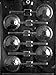 Cybrtrayd S019  Soccer Ball Lolly Chocolate Candy Mold with Exclusive Cybrtrayd Copyrighted Chocolate Molding Instructions