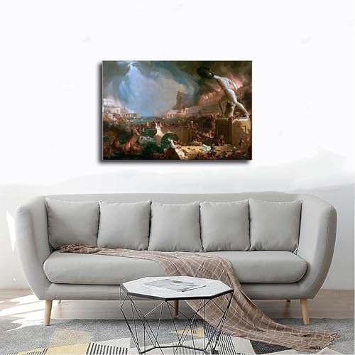 Toile de maître Destruction de Thomas Cole, impression haute définition - 4