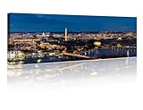 Wall Decor Beautiful Washington DC City Skyline Wall Art for Living Room American Cityscape Contemporary Home Decor Posters & Prints Stretched and Framed Ready to Hang 12x46 inch x1