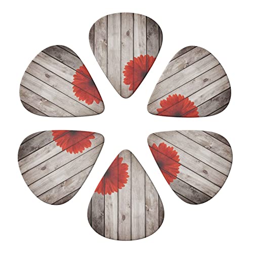 Lot de 6 médiators en bois pour guitare acoustique, guitare électrique, basse, ukulélé – Fin, moyen et épais. - Les Beatles, Paul McCartney, John Lennon, RIngo Starr, George Harrison Lot de 6 médiators en bois pour guitare acoustique, guitare électrique, basse, ukulélé - Fin, moyen et épais. – Image 5