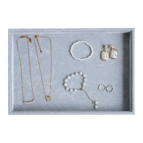 Image of Wudygirl Jewelry Tray Organizer Bracelet Watch Storage Showcase Stackable Tray for Drawers