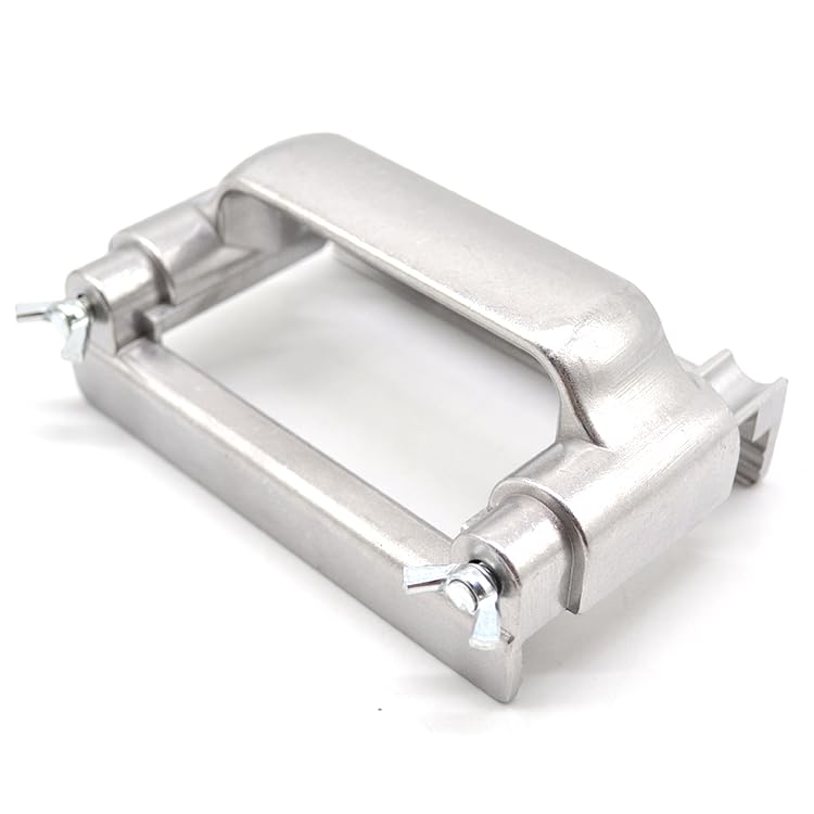 Heavy Duty Grill Brick Holder Clamping Range 2.6”-4.3” 66-110mm, Clean Smoker Flat Top Grill BBQ Grate Cast Iron Griddle