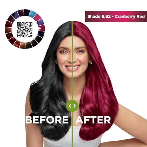 Image of Garnier Color Naturals Ultra Shade 6.62 Cranberry Red, 55ml + 50g