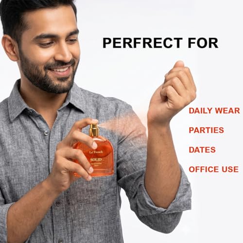 Image of La French Solid Unisex Perfume 100ml | Long Lasting Perfume for Women & Men | Luxury Eau De Parfum with Warm, Woody & Floral Notes | Fragrance