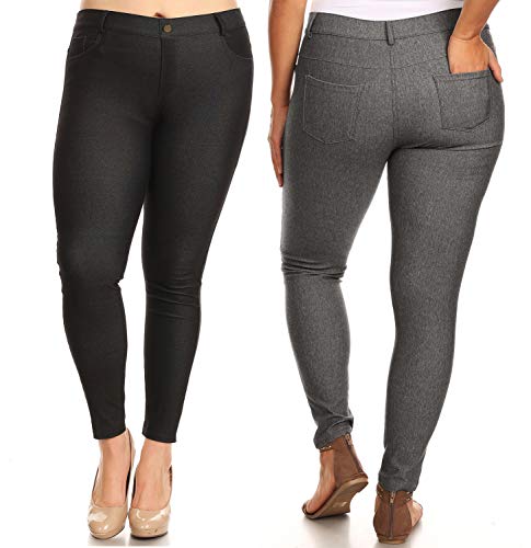 Image of YELETE Women's Basic Five Pocket Stretch Jegging Tights Pants