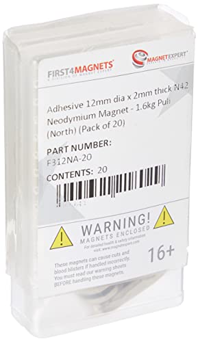 Autoadesivo 12 mm Dia X 2 mm spessore N42 al