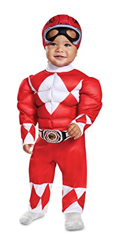 Disfraz Power Ranger Rojo para Bebés 12-18 Meses miniatura 1