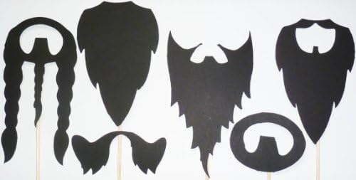 Set of 25 DIY Photobooth Prop Beards Photo Booth Props for Wedding, Graduations, Birthdays, Showers and More!!!