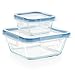 Snapware 4-Piece Total Solution Food Storage Set, Glass