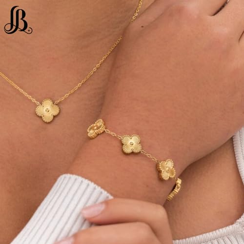 Lucky Clover Bracelet for Women | Designer Gold Clover Bracelets | Lovely Jewelry Gift3