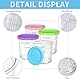 DAZZTIME Behälter für Ninja Creami Deluxe Pints,4 Stück Ersatz für Ninja Creami Deluxe Pints und Deckel,Eisbehälter für Speiseeis,Eismaschine Zubehör für NC501 NC500-Serie 680ML,BPA-frei