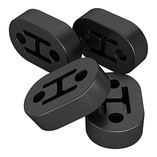 Lcgp Exhaust Rubber Hanger, Universal Muffler Bushing Compatible With F150 Dodge Toyota Mustang Rav4, 2 Holes 4Pcs, Hole Diameter 0.45” #TOP3