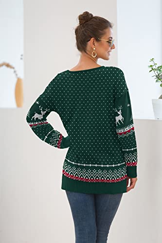 Image of Jouica Womens Summer Short Sleeve Tops Casual V Neck Loose Fit Knit Lightweight Sweater Pullover Top