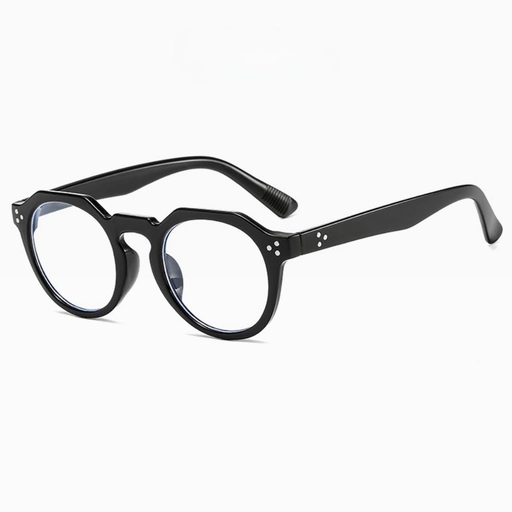Shiratori Retro Round Frame Blue Light Blocking Glasses Rice nail irregular polygonFrame for Men