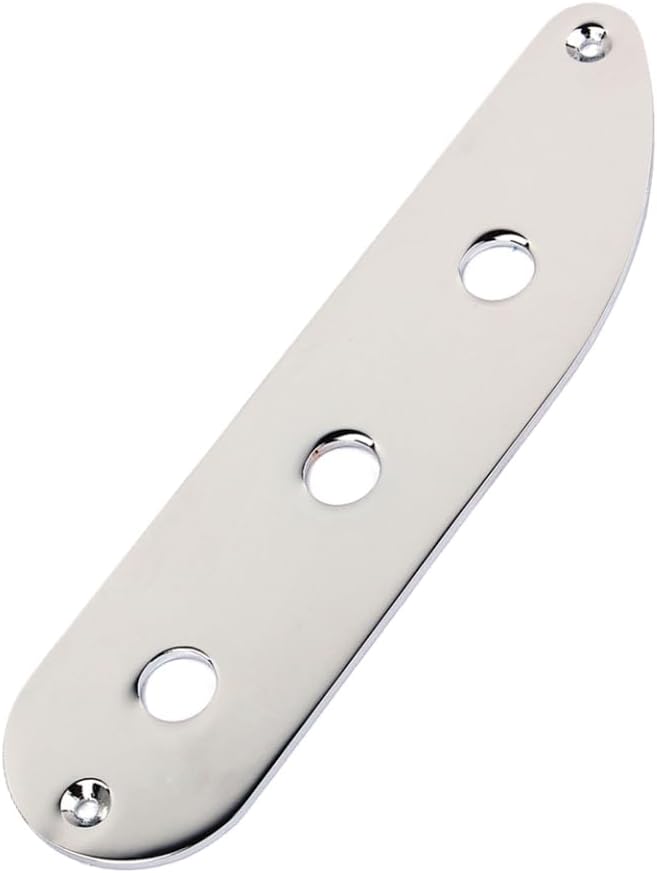 SUPVOX Ge214 Electric Guitar Bridge Control Plate Metal 3 Holes Guitar Control Plate Style