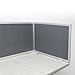 OBEX Acoustic Mounted Screen Privacy Panel Table Top Separator, Sound Blocking Desk Divider (Graphite, 18