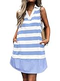 Mieazom Women Summer Tunic Dress V Neck...