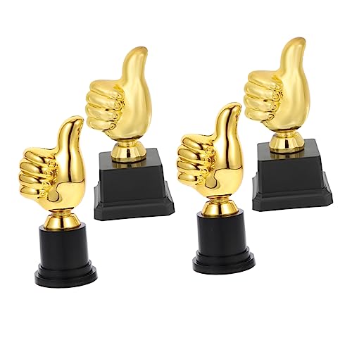INOOMP 12 Pçs Troféu Polegar Para Cima Troféu Prêmios Prêmio Polegar Para Cima Troféu Balon De Oro T