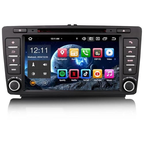 Erisin 8 Pouces 8-Core 4Go+64Go Android 14 Autoradio Bluetooth...