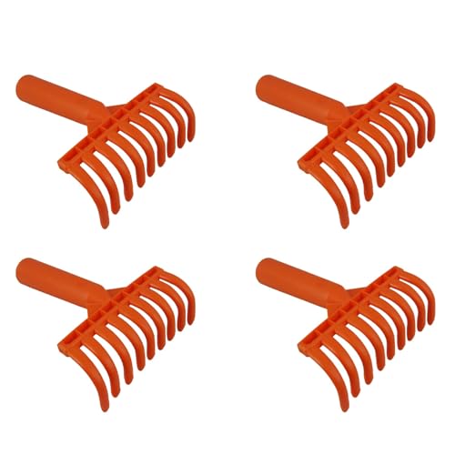 Agwuoetr 4X Têtes de Râteau à Olives 9 Dents Râteau Multifonction en Plastique Pelle Râteau de Cueillette D'Olives Outils de Jardinage Diamètre Intérieur 2,5 cm