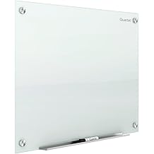 Quartet Whiteboard, Glass Dry Erase Board, Magnetic, 6' x 4', Infinity Frameless Mounting, White Surface, Accessory Tray, 1 Dry Erase Marker and 2 Glass Board Magnets (G7248W)