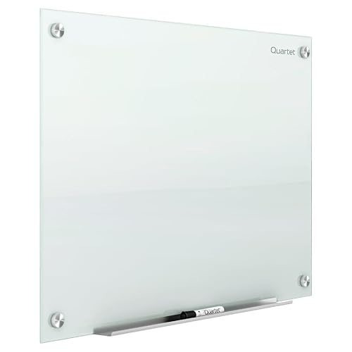 Quartet Whiteboard, Glass Dry Erase Board, Magnetic, 6' x 4',