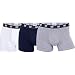Produktbild CR7 Cristiano Ronaldo Herren hautenge Boxershorts 3er Pack, 1x Weiß + 1x Schwarz + 1x Grau, XL