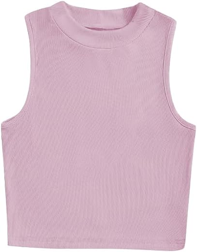 Toochki Tops for Women Crop Top for Women's Tank Activewear Tee Sports Casual High Neck Cotton Camisole
